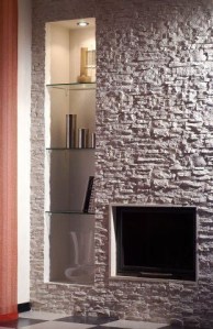 RIvestimento PETRA di PRIMICERI pietra ricostruita rivestimenti interni colore bianco roma finta pietra pietra ricomposta interni esterni