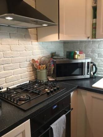 mattoni rivestimento in cucina